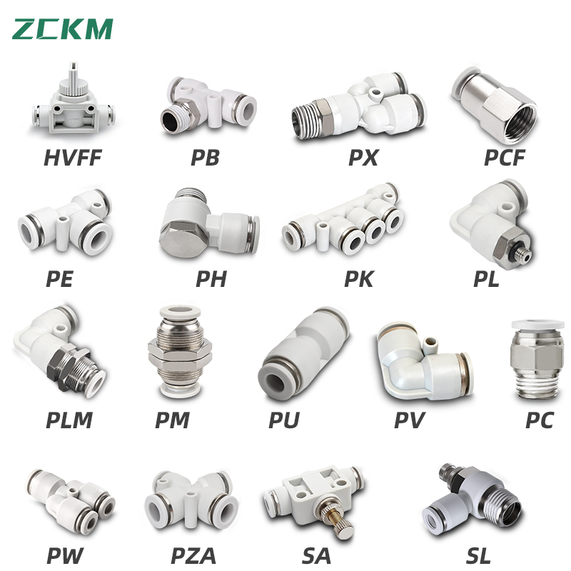 Conector de Mangueira de Ar Conectores Pneumáticos Conectores Rápidos de Ar Conexões de Plástico Conexões Pneumáticas Conectores de Mangueira de Ar Conectores Rápidos de Mangueira de Ar