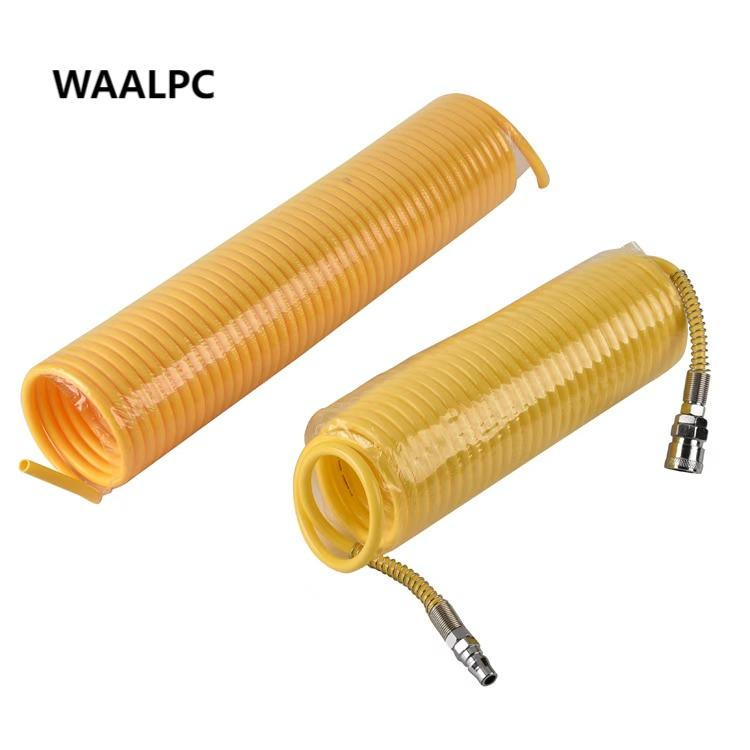 Reboque de Compressor de Ar Pneumático Tubo de Ar de Freio a Ar 8*5 10*6.5 6*4 Mangueira Pneumática de Nylon PU com Conector Mangueira Macia PU Recoli 1/4'' para Ferramenta de Ar