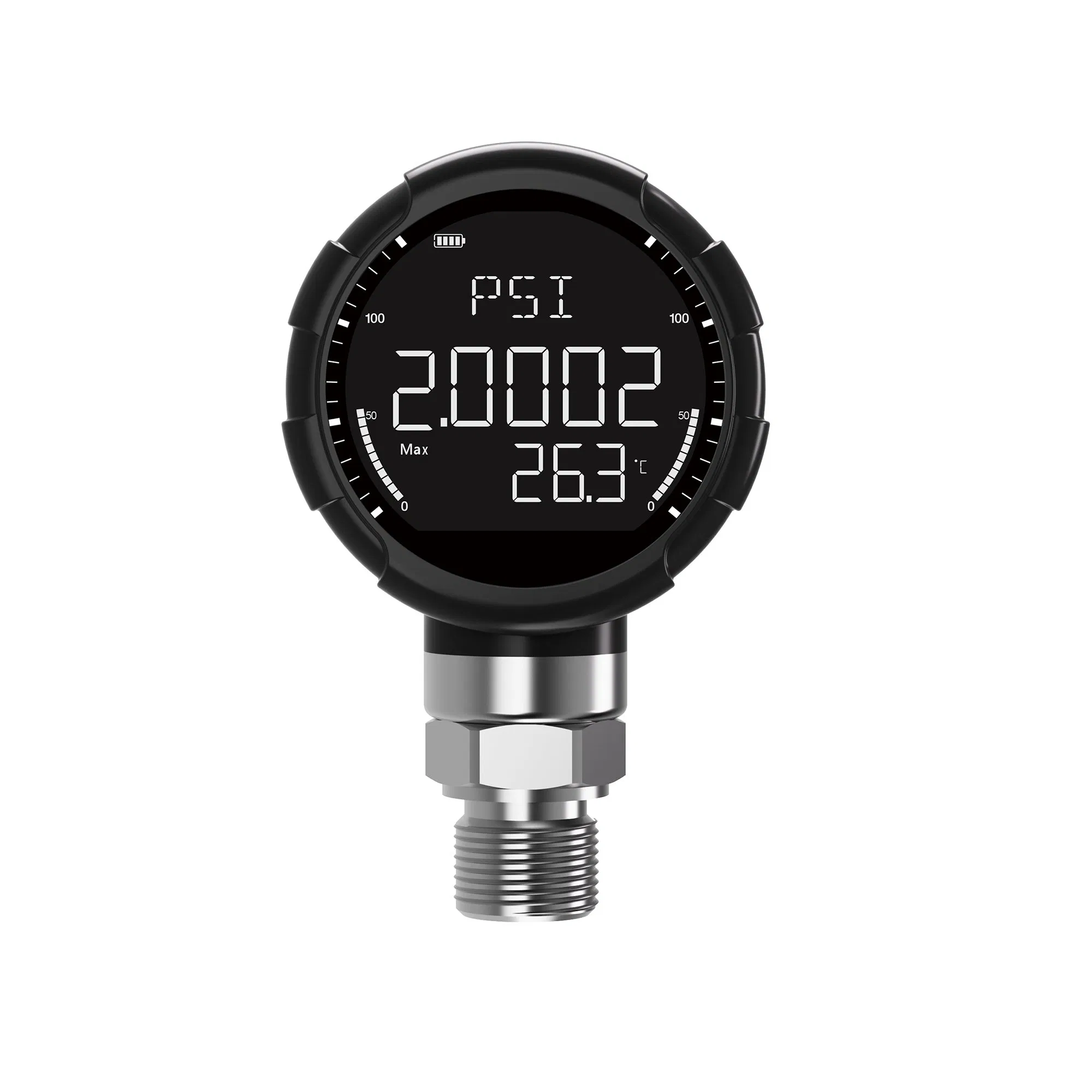 Manômetro Digital de Pressão com Registro de Dados de Grande Armazenamento IP67 5-Digit Tela LCD 1m Alta Precisão Recarregável MD-S261 com Certificação ATEX
