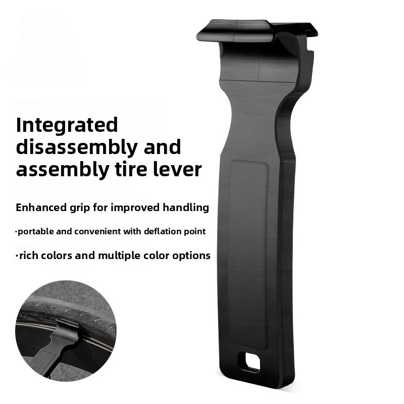 Alavancas de Pneus de Nylon, 2-in-1 Ferramenta de Remoção e Instalação de Pneus de Bicicleta com Defletor de Válvula, Colheres de Pneus Portáteis para Reparação de Bicicleta de Montanha e Estrada