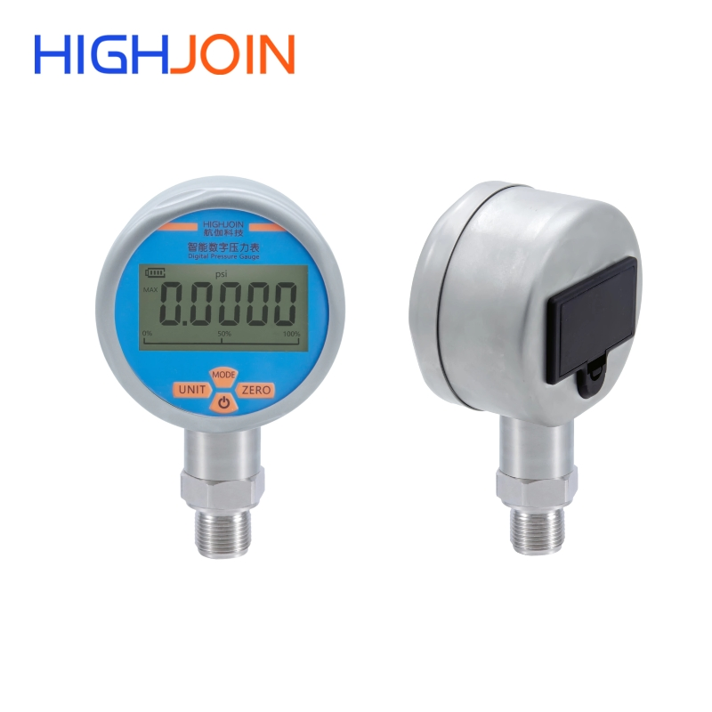 80mm discar 5 bits display LCD fornecimento de bateria manômetro de pressão alta precisão manômetro digital de pressão fácil de equipar uso rápido manômetro de aço inoxidável