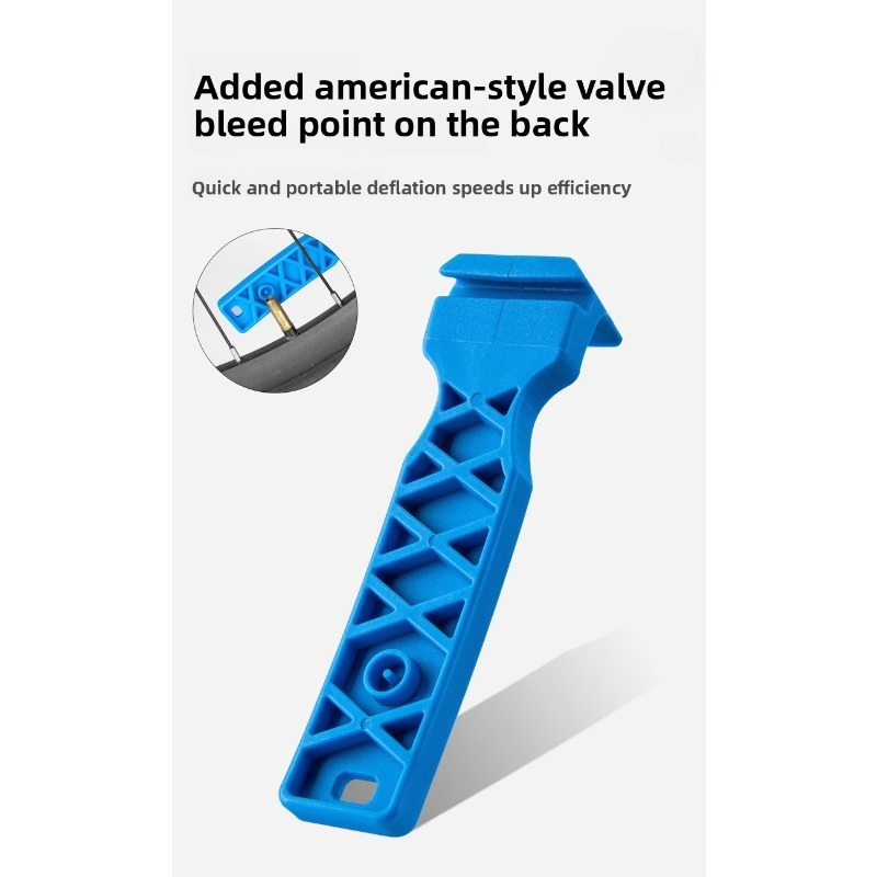 Alavancas de Pneus de Nylon, 2-in-1 Ferramenta de Remoção e Instalação de Pneus de Bicicleta com Defletor de Válvula, Colheres de Pneus Portáteis para Reparação de Bicicleta de Montanha e Estrada