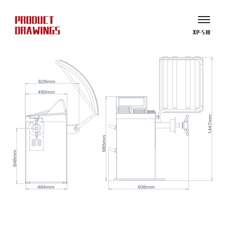Máquina de Balanceamento de Pneus Xpromise Balanceador de Rodas