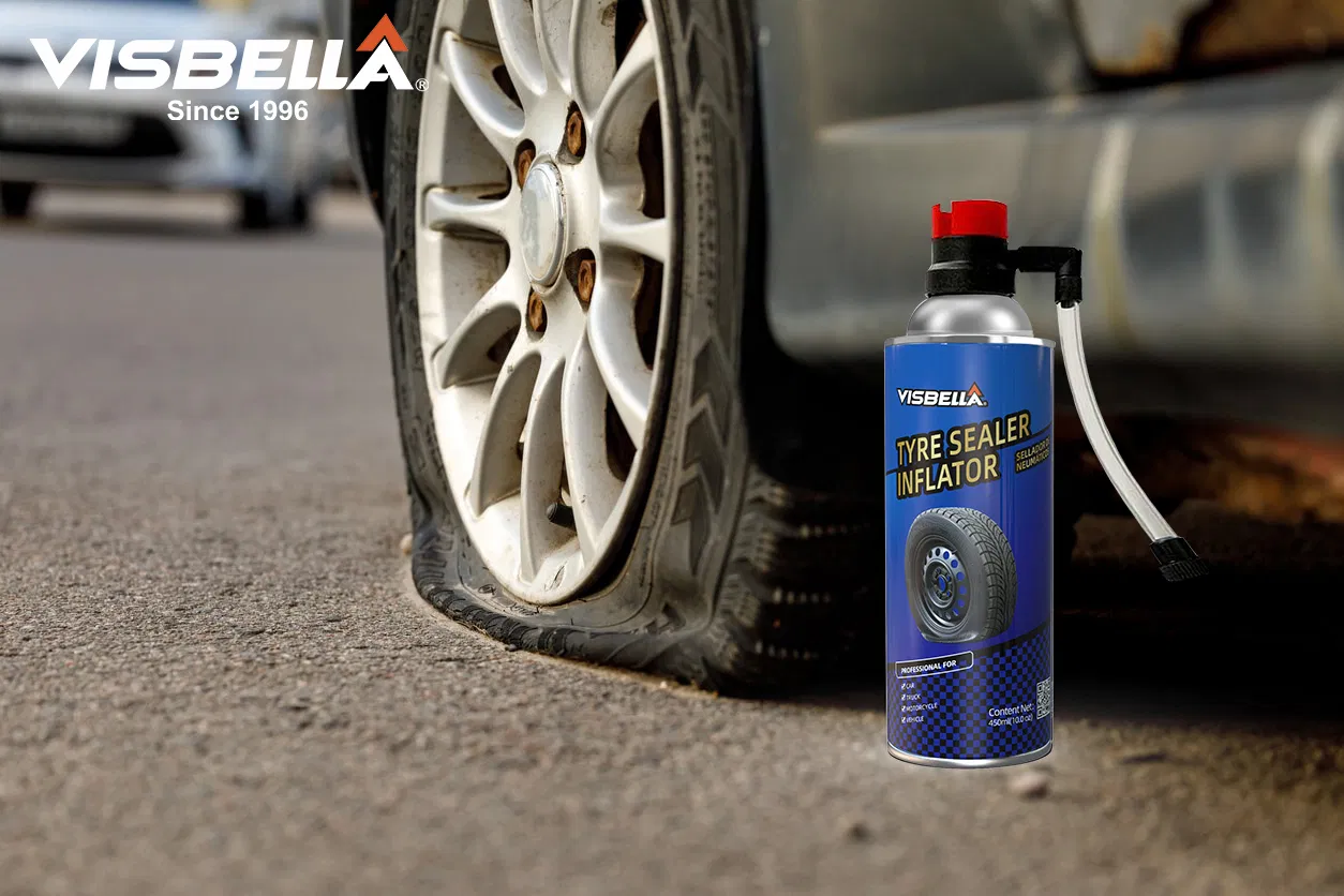 Kit de Reparação de Pneus para Todas as Estações Visbella com Bomba de Ar para Manutenção Automotiva DIY