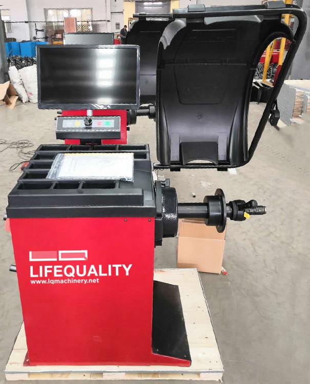 Máquina de Balanceamento de Roda de Pneus Automática Completa da China 10"-24"