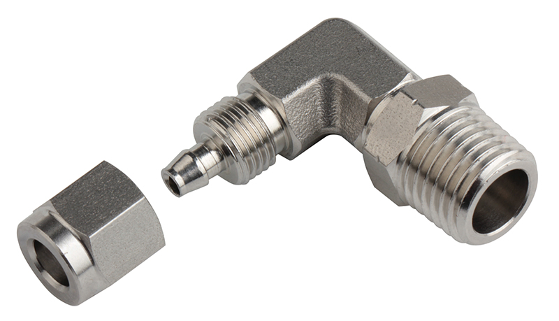 Conexão Giratória Pneumática de Aço Inoxidável Xhnotion G1/4'' Fêmea de Rosca em L Conexões Rápidas para Mangueira PU