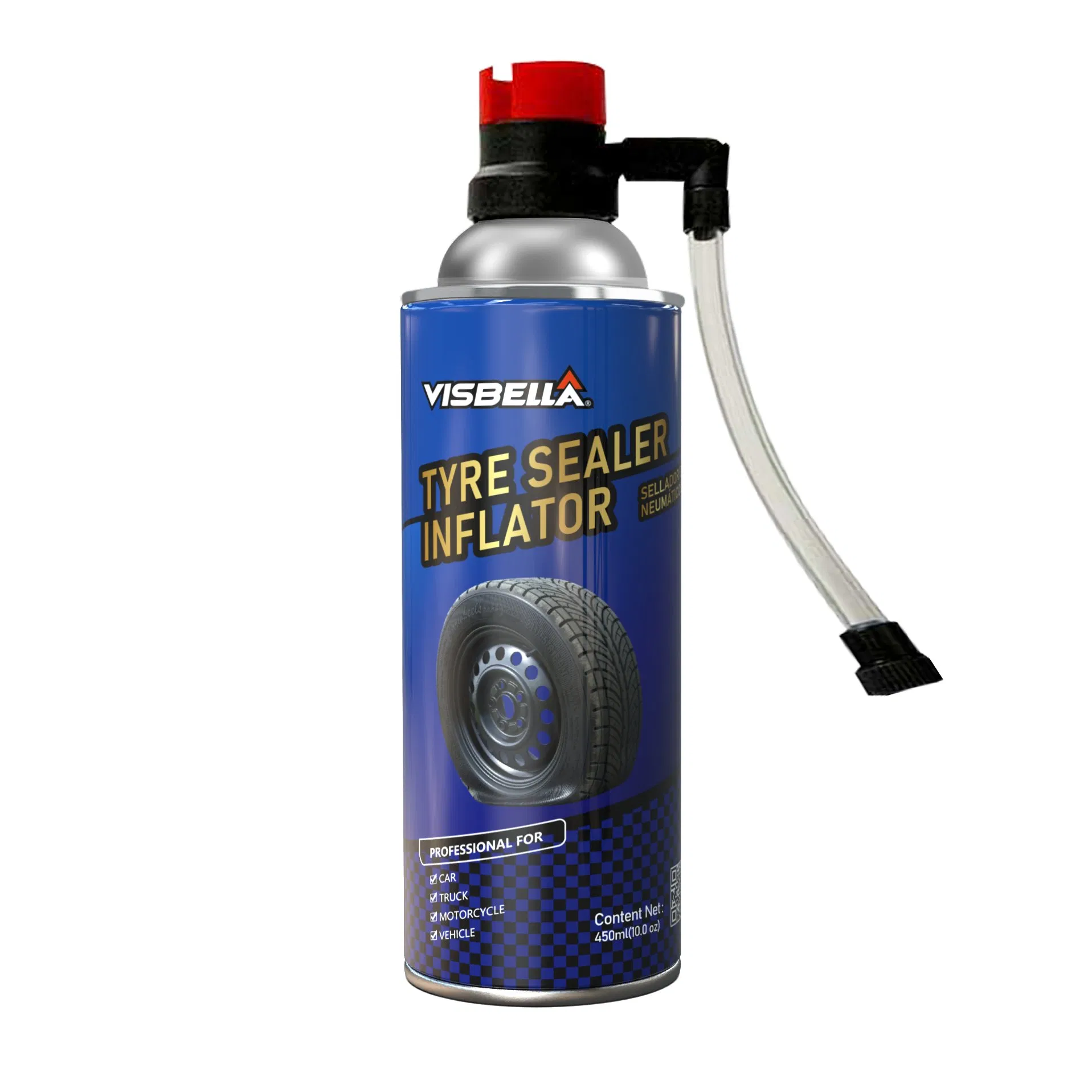 Kit de Reparação de Pneus para Todas as Estações Visbella com Bomba de Ar para Manutenção Automotiva DIY