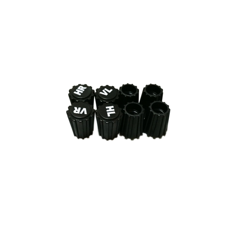8PC Tampas de Válvula de Pneus de Plástico Preto para Carros, Motocicletas, Bicicletas, Veículos Elétricos, Todos os Válvulas Gerais Americanas