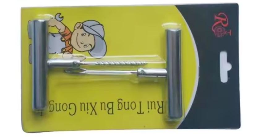 Kit de Reparação de Pneus / Ferramentas para Reparação de Furos de Pneus para Bicicletas, Motocicletas, Veículos e Carros