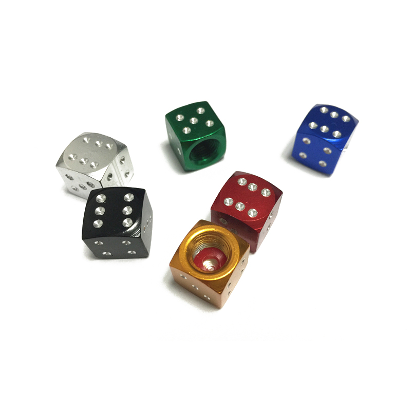 Tampa de Válvula de Ar para Roda de Pneus em Alumínio Vermelho 4PCS Um Conjunto
