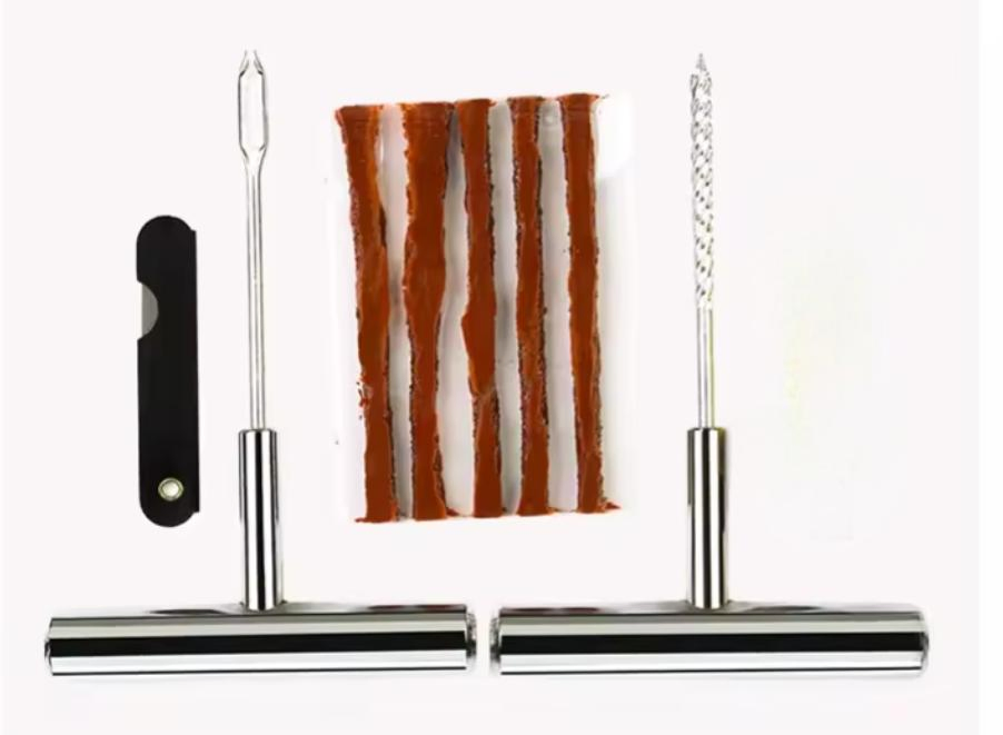 Kit de Reparação de Pneus / Ferramentas para Reparação de Furos de Pneus para Bicicletas, Motocicletas, Veículos e Carros