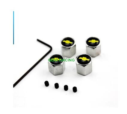 4PCS/Set Car Tire Valve Caps Aluminum Stem Cap