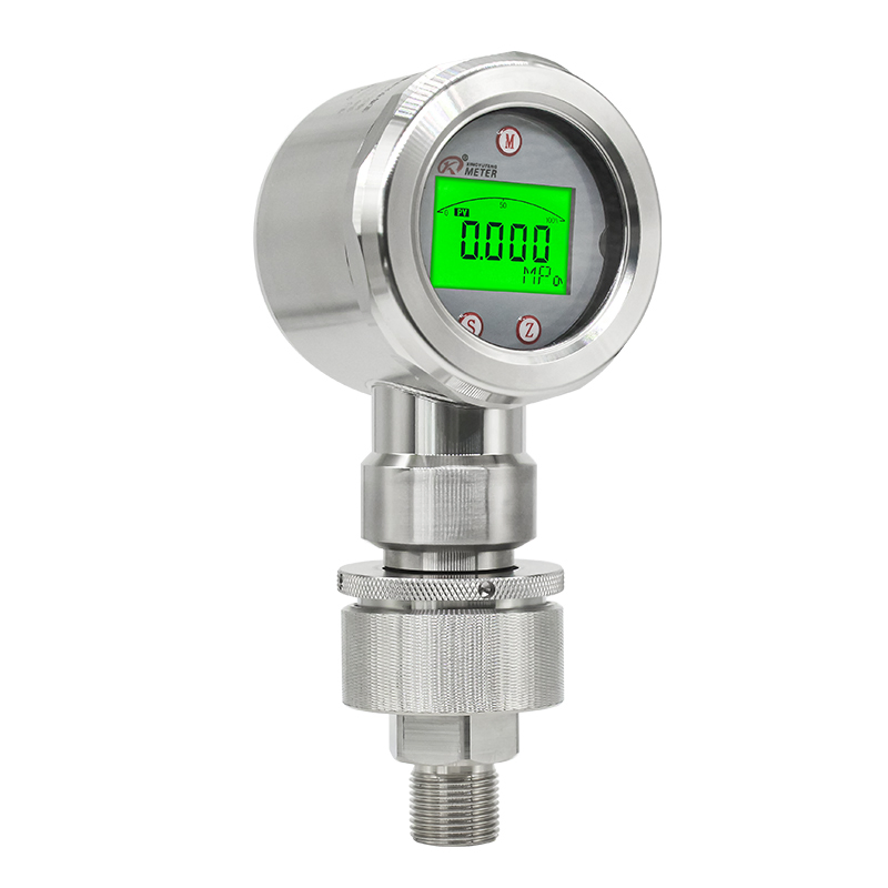 Medidor de Pressão Digital Flush com Tri-Clamp para Indústria Alimentícia e Farmacêutica com Display LCD de Leite e Cerveja