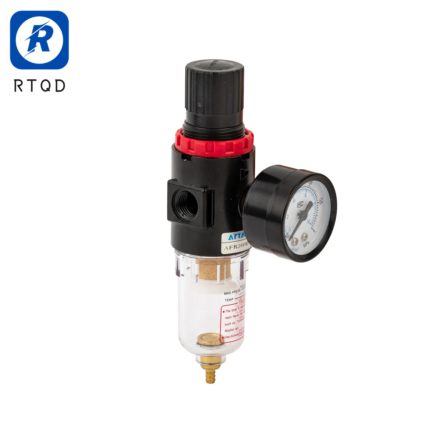 Afr2000 1/4 Regulador de Pressão de Filtro de Ar de 1 Polegada Unidade de Controle de Fonte Pneumática Filtro de Manuseio de Fonte de Ar
