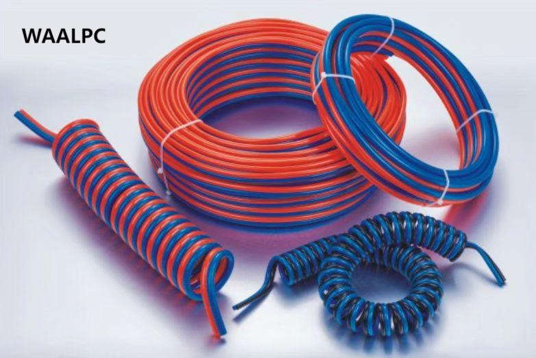 Reboque de Compressor de Ar Pneumático Tubo de Ar de Freio a Ar 8*5 10*6.5 6*4 Mangueira Pneumática de Nylon PU com Conector Mangueira Macia PU Recoli 1/4'' para Ferramenta de Ar