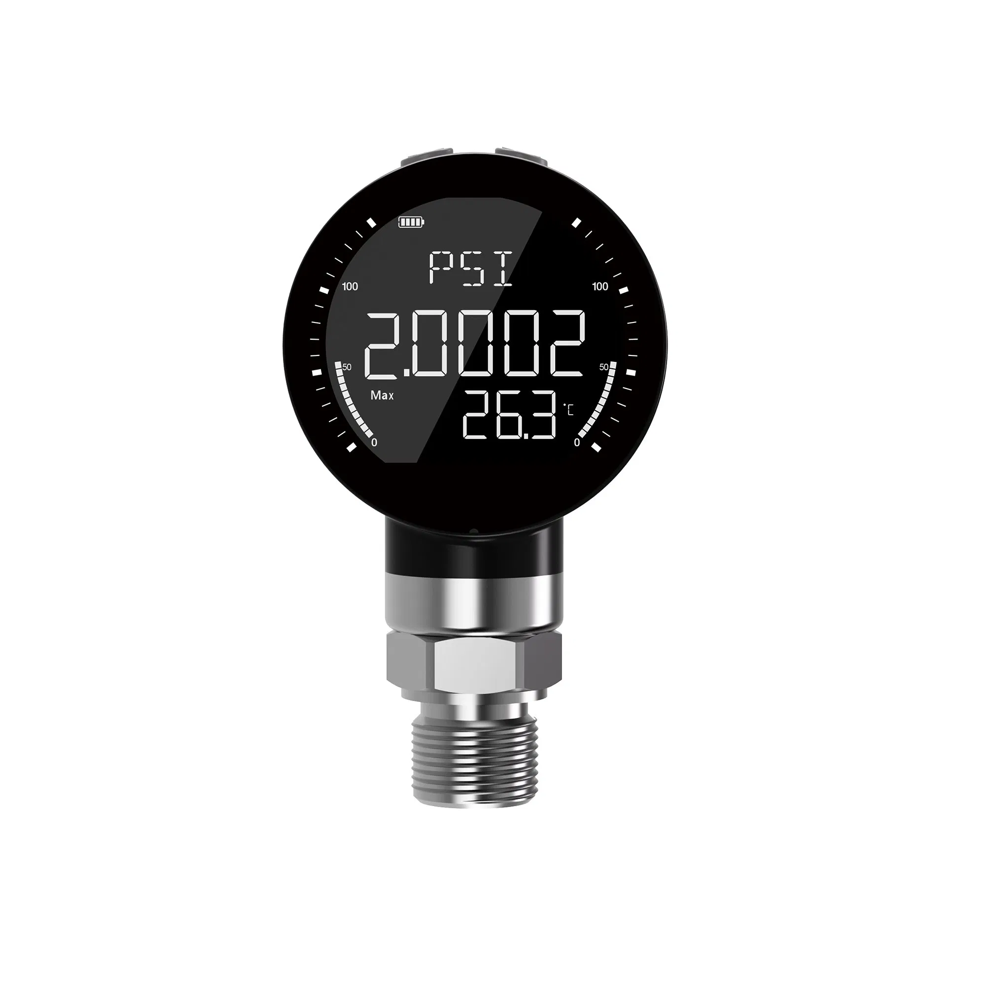 Manômetro Digital de Pressão com Registro de Dados de Grande Armazenamento IP67 5-Digit Tela LCD 1m Alta Precisão Recarregável MD-S261 com Certificação ATEX