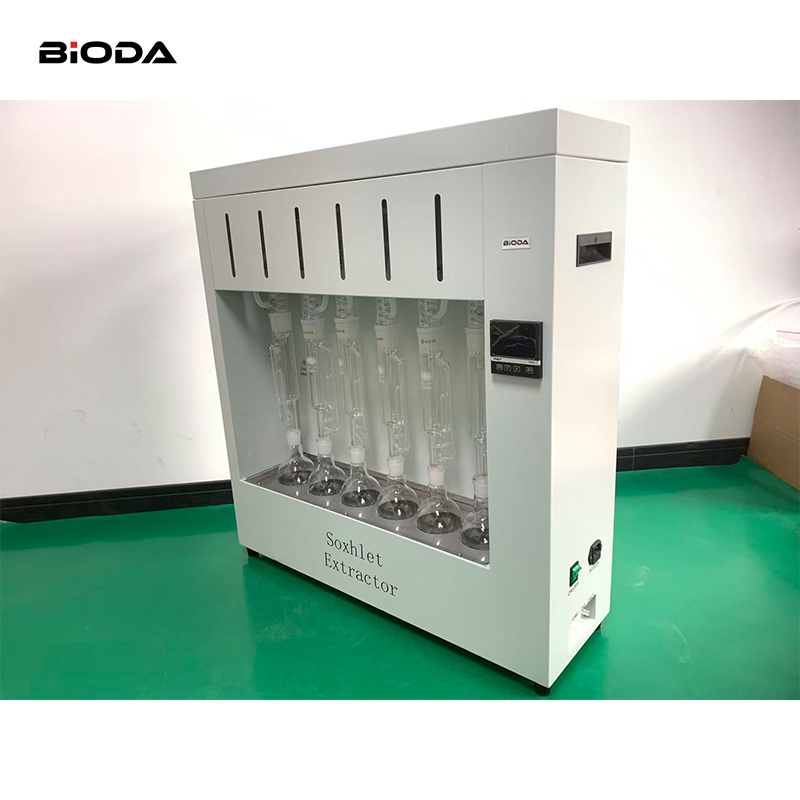 Analisador de Gordura Bruta Aparelho de Extração Soxhlet 6 Medição de Amostras Extração Soxhlet