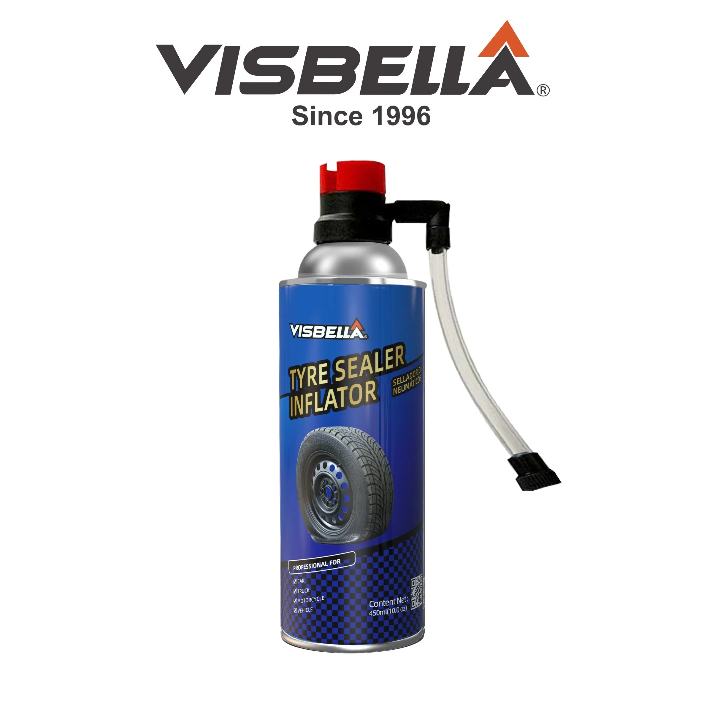 Kit de Reparação de Pneus para Todas as Estações Visbella com Bomba de Ar para Manutenção Automotiva DIY