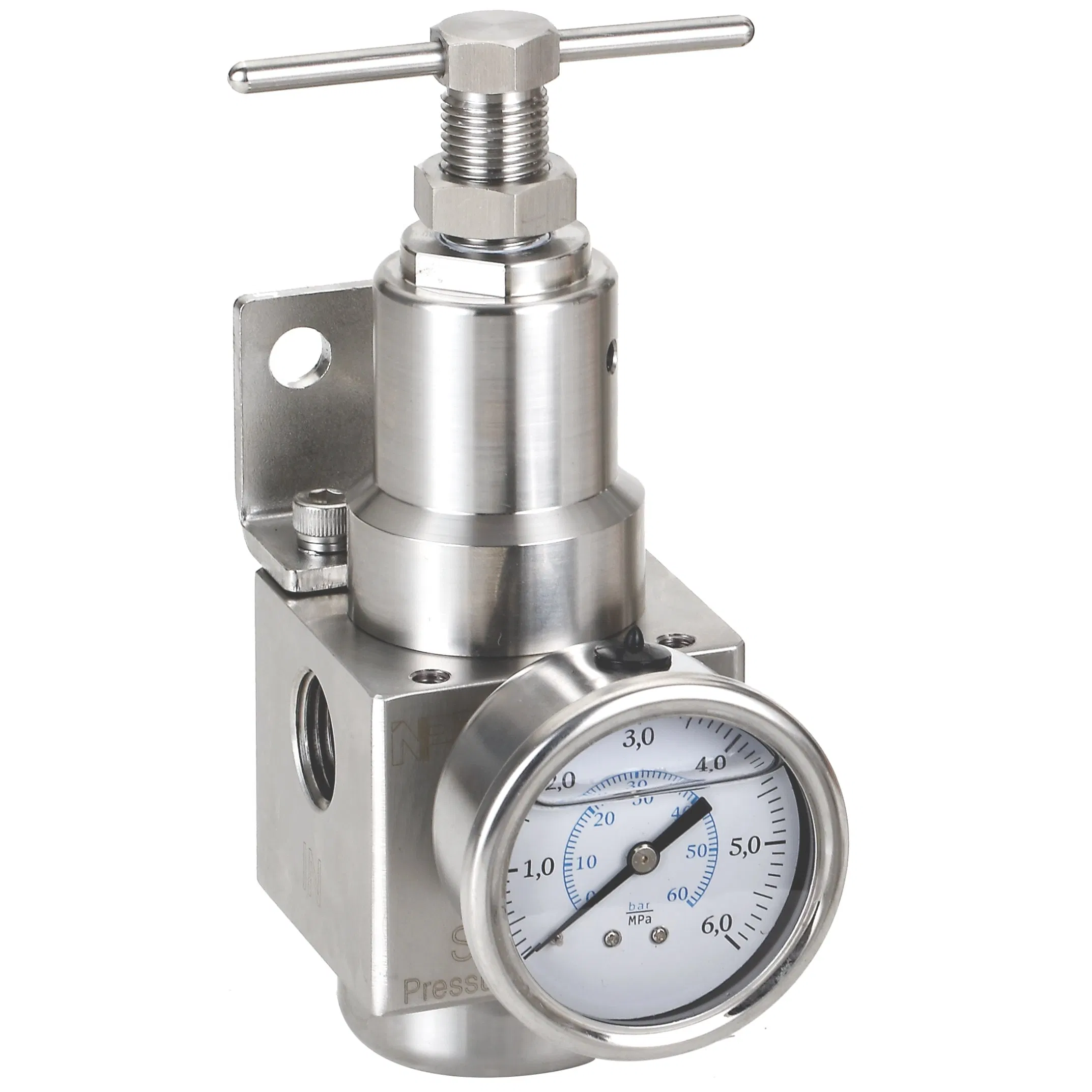 Sr200-02 1/4" Unidade de Tratamento de Ar Portátil em Aço Inoxidável 316L Filtro de Ar Filtro Pneumático Regulador de Ar Regulador de Ar