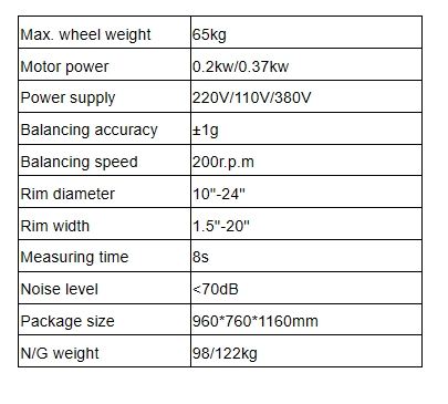 Equipamento de Oficina para Balanceamento de Rodas/Máquina de Balanceamento de Pneus de Carro Modelo Bl500