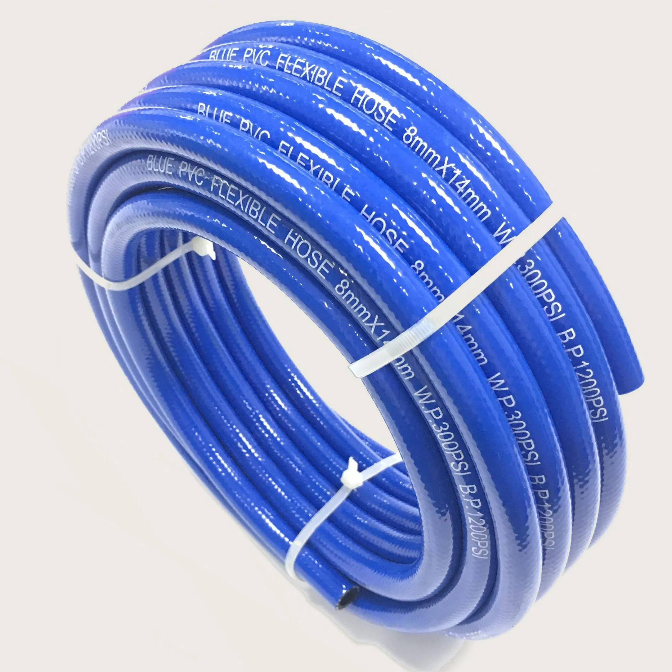 Mangueira de Ar de PVC Alta Pressão 1/4'' 5/16'' 3/8'' 1/2'' 3/4'' 1'' para Bomba de Água Compressor de Ar