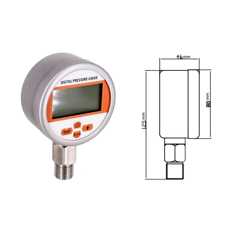Medidor de Pressão Hidráulica Digital Inteligente de Óleo e Ar Industrial Wtsensor CE