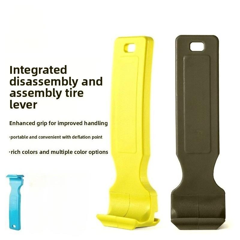 Alavancas de Pneus de Nylon, 2-in-1 Ferramenta de Remoção e Instalação de Pneus de Bicicleta com Defletor de Válvula, Colheres de Pneus Portáteis para Reparação de Bicicleta de Montanha e Estrada