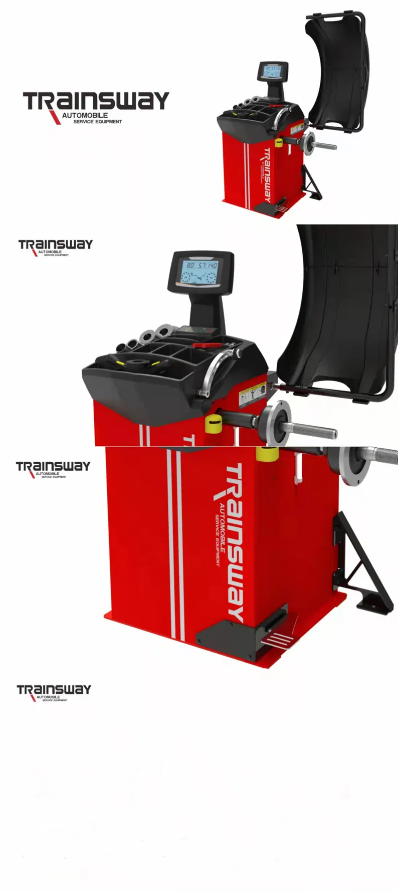 Máquina de Balanceamento de Pneus Trainsway Balanceador de Rodas Zh827X
