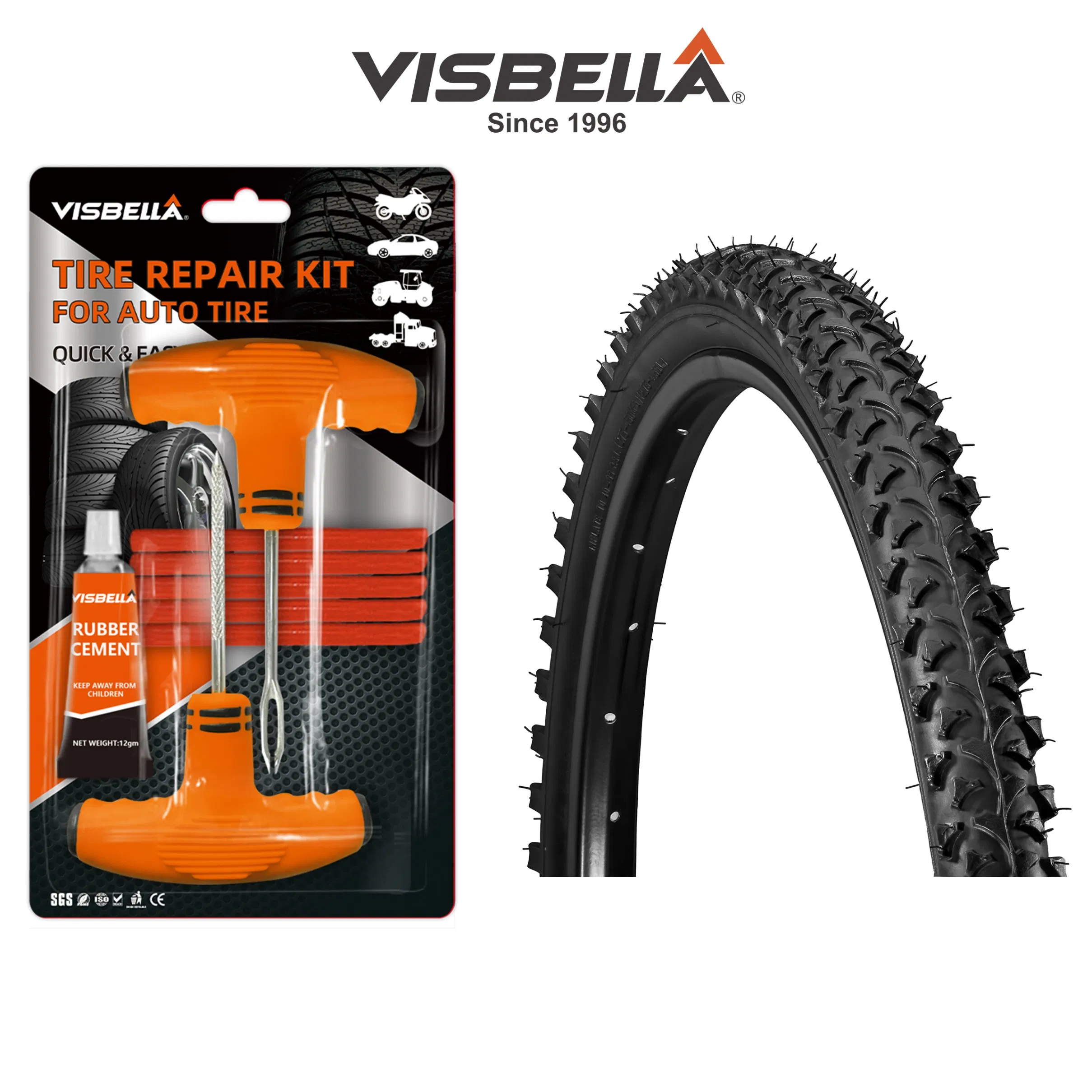 Kit de Reparação de Pneus Visbella