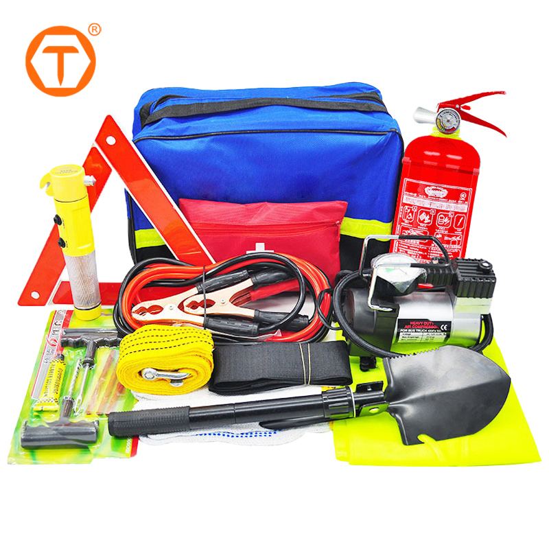 13 Kit de Reparação de Pneus de Emergência para Carro com Compressor Elétrico Portátil PCS
