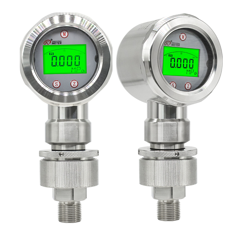 Medidor de Pressão Digital Flush com Tri-Clamp para Indústria Alimentícia e Farmacêutica com Display LCD de Leite e Cerveja