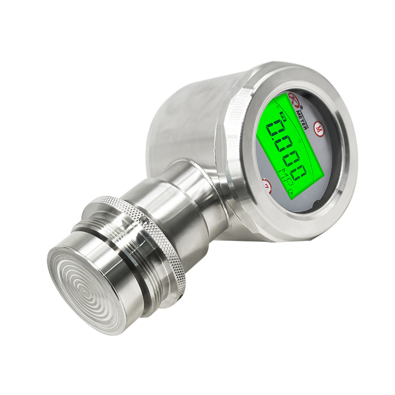 Medidor de Pressão Digital Flush com Tri-Clamp para Indústria Alimentícia e Farmacêutica com Display LCD de Leite e Cerveja