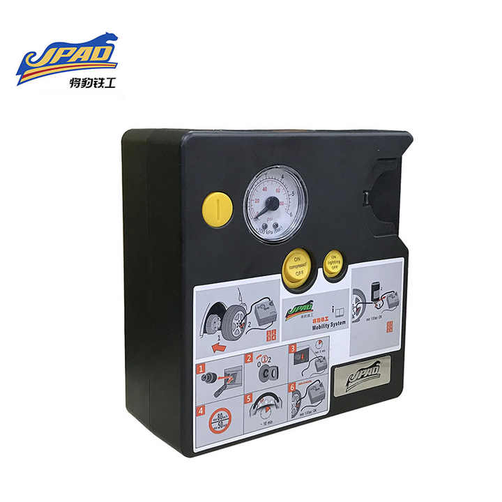 Kit de Ferramentas para Reparação de Pneus com Fluido para Carros Elétricos, Bomba Infladora de Pneus, Cola para Reparação de Pneus