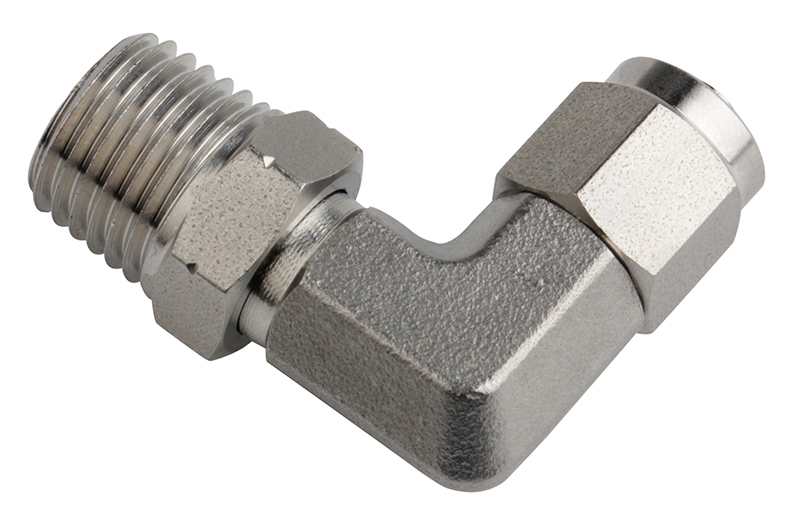 Conexão Giratória Pneumática de Aço Inoxidável Xhnotion G1/4'' Fêmea de Rosca em L Conexões Rápidas para Mangueira PU
