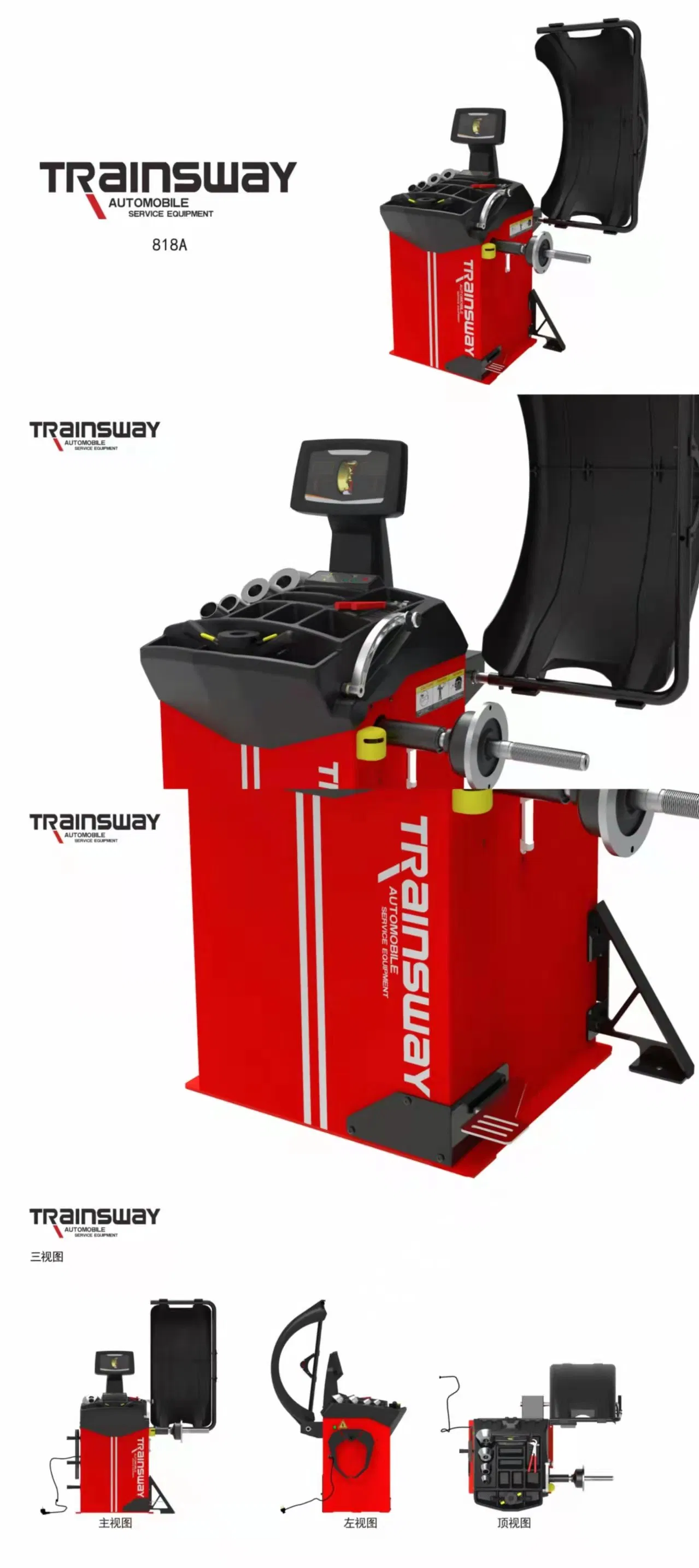 Máquina de Balanceamento de Rodas Balanceador de Rodas Zh827A