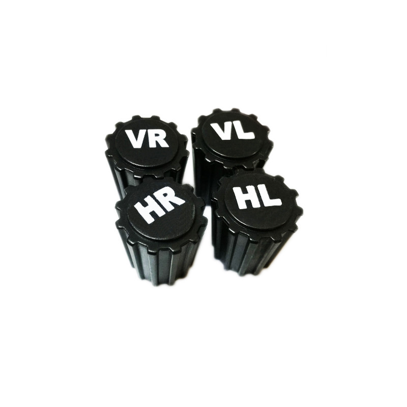 8PC Tampas de Válvula de Pneus de Plástico Preto para Carros, Motocicletas, Bicicletas, Veículos Elétricos, Todos os Válvulas Gerais Americanas