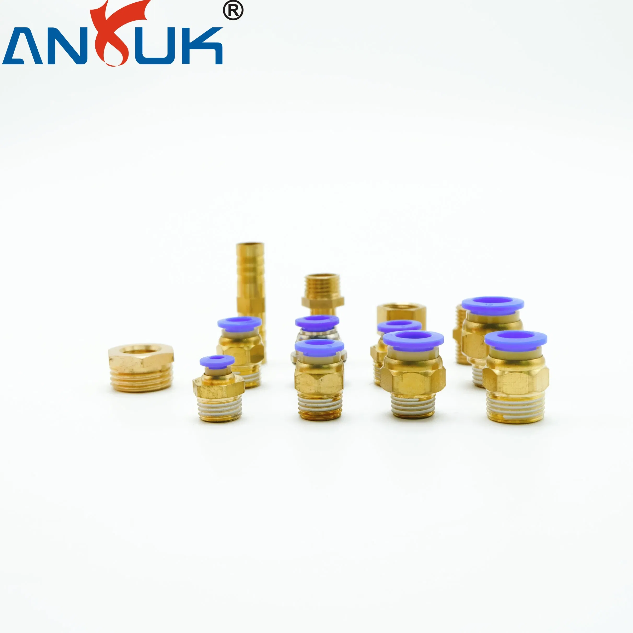 40sm Conexão Rápida de Aço Plástico Conexões de Toque Rápido de Aço Plástico Componentes Pneumáticos