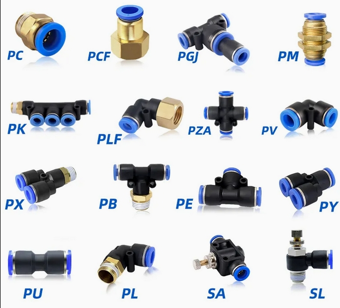 Peças Pneumáticas Conexão Pneumática Mangueira de Ar Conectores Rápidos Pneumáticos Peças de Conexão de Mangueira Ast Conectar Conexões Pneumáticas Pmf Conectar Pneumática