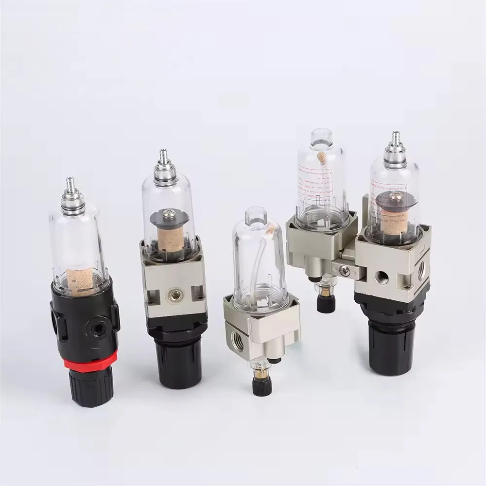 Unidade de Filtro Regulador Lubrificador de Ar com Bom Interruptor de Pressão Digital para Lubrificação Automática