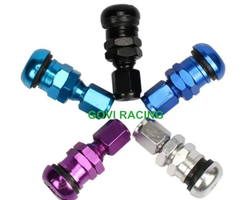 4PCS Válvulas de Pneus Tubeless para Carros e Motocicletas Universal com Tampas