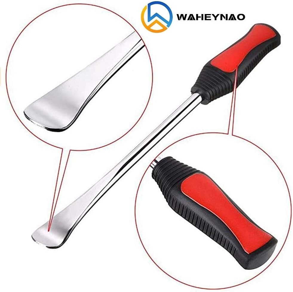 Waheynao 14.5" Colheres de Pneus Alavanca de Ferro Ferramenta de Troca de Pneus para Motocicleta Moto de Terra Cortador de Grama