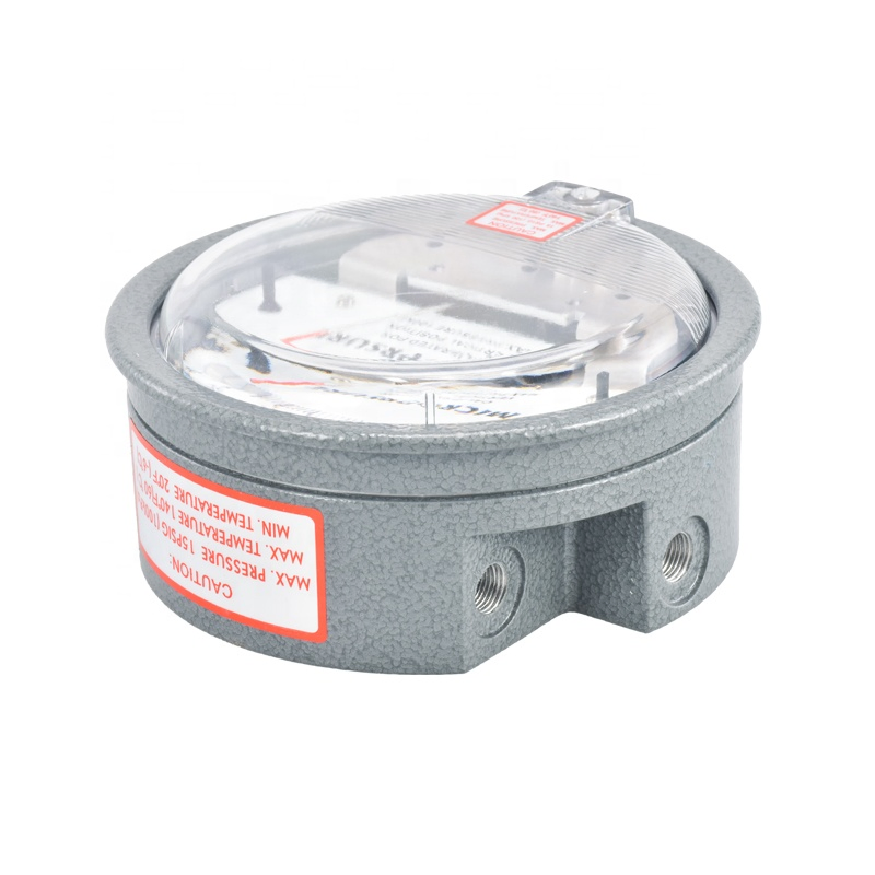 Te2000 0-60PA 120mm Manômetro Digital Circular de Pressão Diferencial Mecânico de Micro Pressão Diferencial