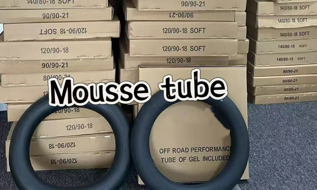 Pneu de Motocicleta Motocross Enduro Esponja Mousse Tubo Pneus Borracha Espumada Bicicleta de Terra Câmara de Ar