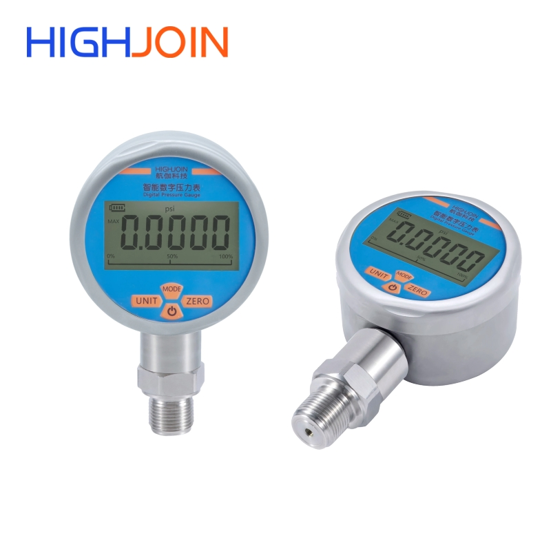 80mm discar 5 bits display LCD fornecimento de bateria manômetro de pressão alta precisão manômetro digital de pressão fácil de equipar uso rápido manômetro de aço inoxidável