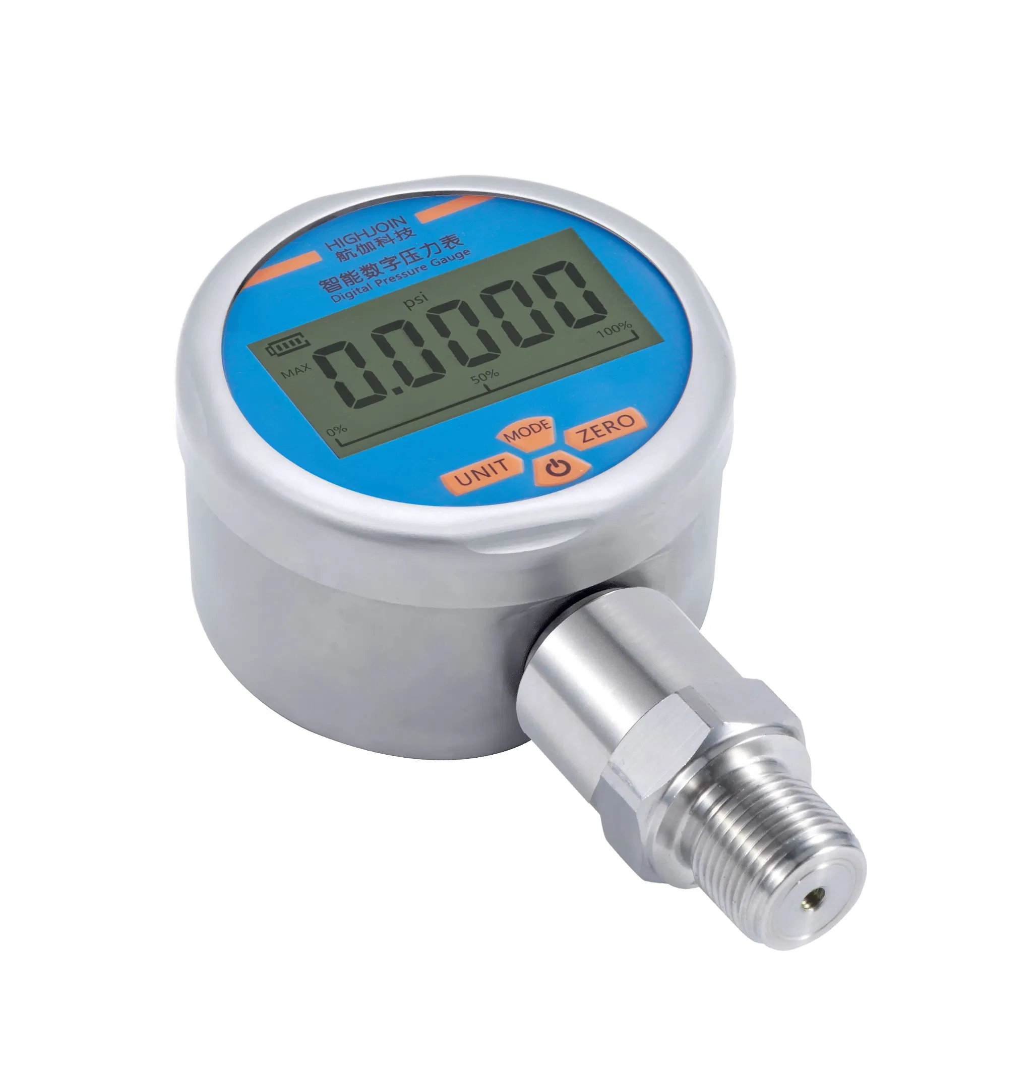 80mm discar 5 bits display LCD fornecimento de bateria manômetro de pressão alta precisão manômetro digital de pressão fácil de equipar uso rápido manômetro de aço inoxidável