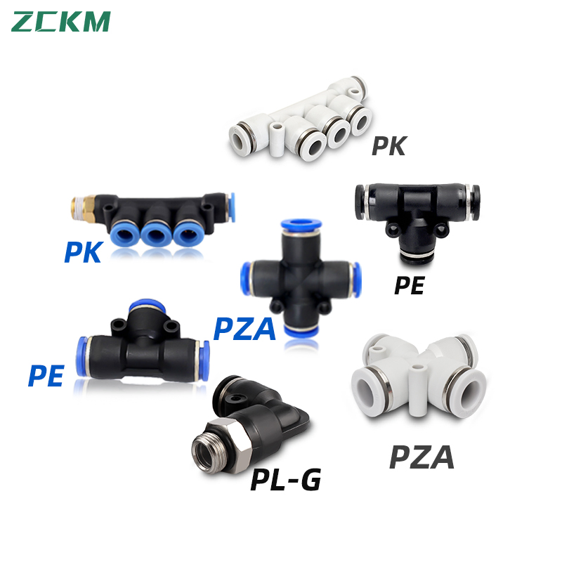 Peças Pneumáticas Conexão Pneumática Conexões de Mangueira de Ar Conectores Rápidos Pneumáticos Partes de Conexão de Mangueira de Ar Conexões Pneumáticas Ast Conexões Pneumáticas Pmf
