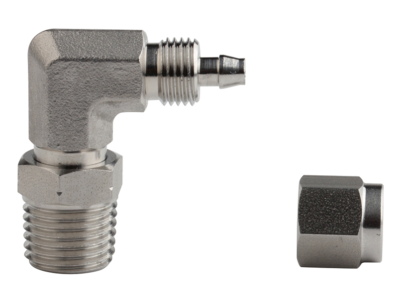 Conexão Giratória Pneumática de Aço Inoxidável Xhnotion G1/4'' Fêmea de Rosca em L Conexões Rápidas para Mangueira PU