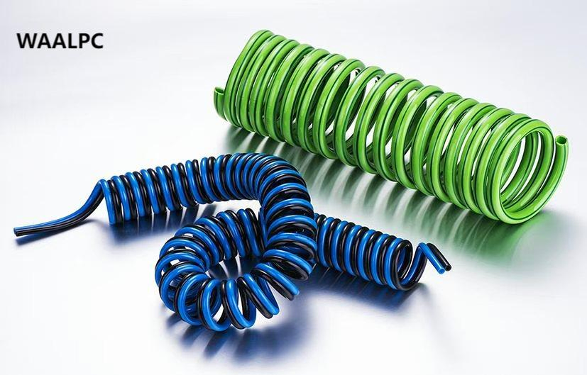 Reboque de Compressor de Ar Pneumático Tubo de Ar de Freio a Ar 8*5 10*6.5 6*4 Mangueira Pneumática de Nylon PU com Conector Mangueira Macia PU Recoli 1/4'' para Ferramenta de Ar