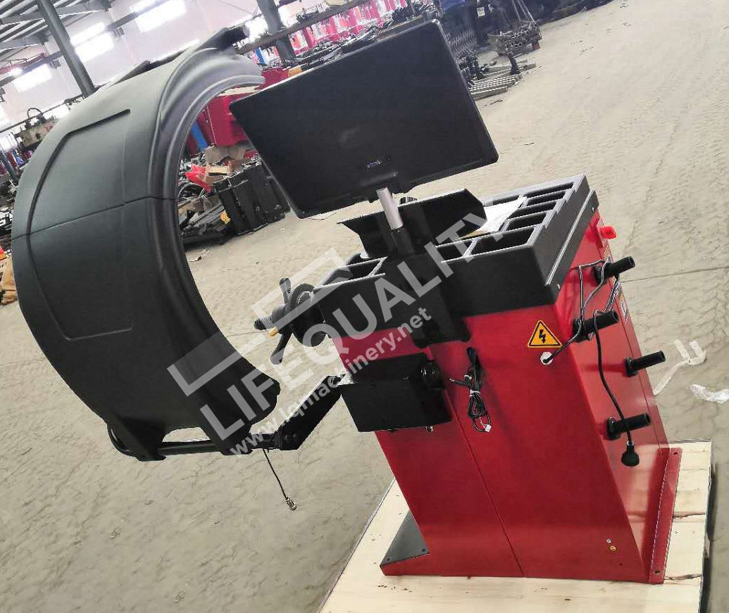 Máquina de Balanceamento de Roda de Pneus Automática Completa da China 10"-24"