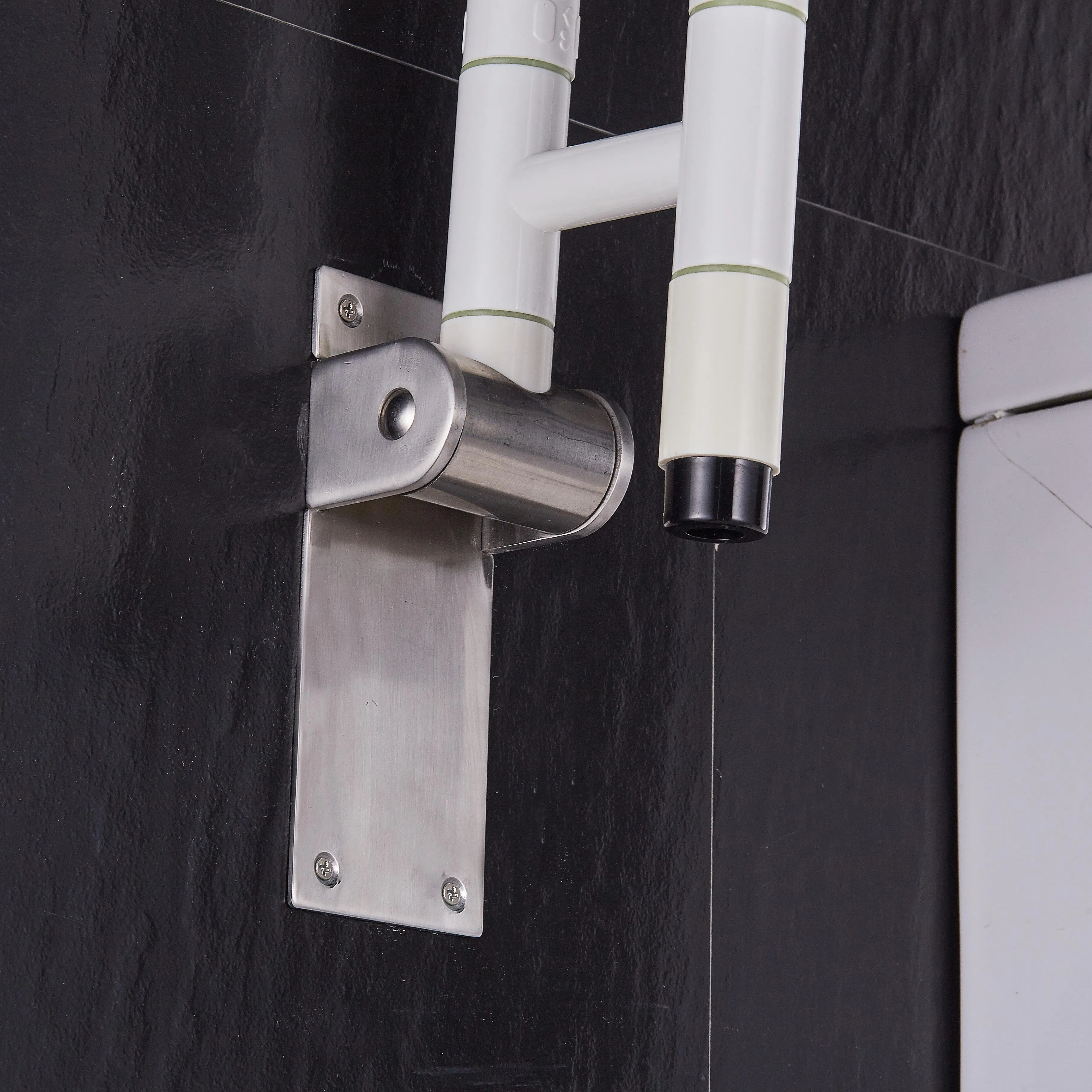 Foldable Stainless Steel Toilet Grab Bar Disabled Safety Washroom Armrest Handrail